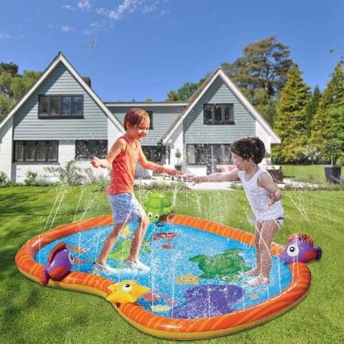 Sprinkler pool Childrens sprinkler splash board wading pool, suitable for more than 3-year-old children sprinkler water toys