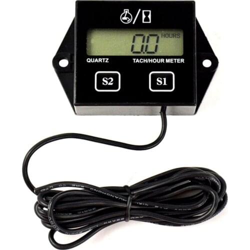 Motorcycle LCD Digital Display Speed Timer Motorboat Engine Electronic Tachometer Universal Motorcycle Digital Gauge Speedometer