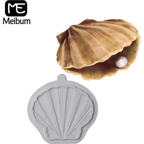 Meibum Clam Shell Mould For Cake Decorating Fondant Silicone Molds GumPaste Craft Cookies Candy Dessert Baking Pastry Form