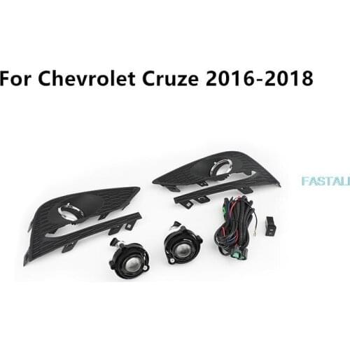 For Chevrolet Cruze 2016-2018 fog light kit front bumper grille driving lights with bulb line modification high quality durable
