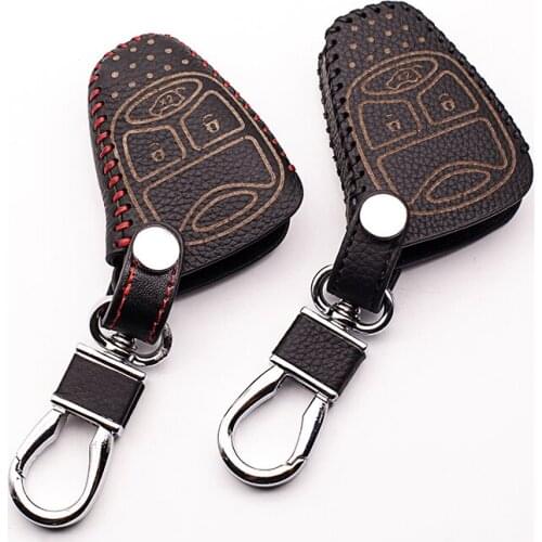 Leather key holder For jeep grand cherokee compass patriot dodge journey for chrysler 300c key case wallet Keyboard cover shell