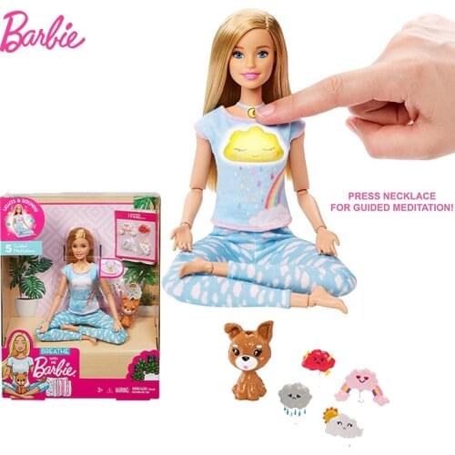 Breathe with Me Barbie Toy Doll Joints Move with Clothes and Accessories Toys for Girls Children Barbie Dolls Brinquedo Juguetes