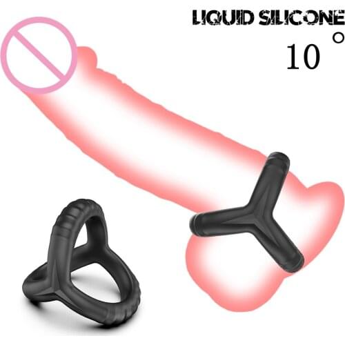 Penis Ring Reusable Silicone Cock Ring Penis Enlargement Delayed Ejaculation Sex Toys For Men