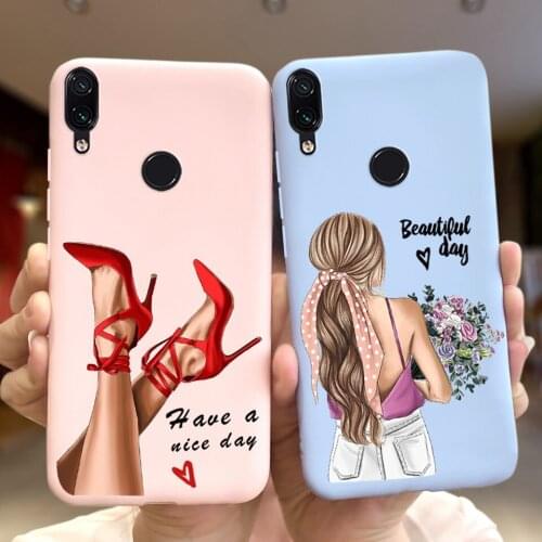 6.3" Soft TPU Back Case For Xiaomi Redmi Note 7s Case India M1901F71 Beautiful Girls Silicone Phone Fundas on Redmi Note7s 7 s