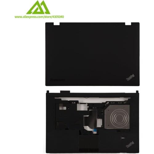 New Original For Lenovo ThinkPad L430 LCD Back Cover/Palmrest Keyboard Bezel With Touchpad Fingerprint Hole 04X4689