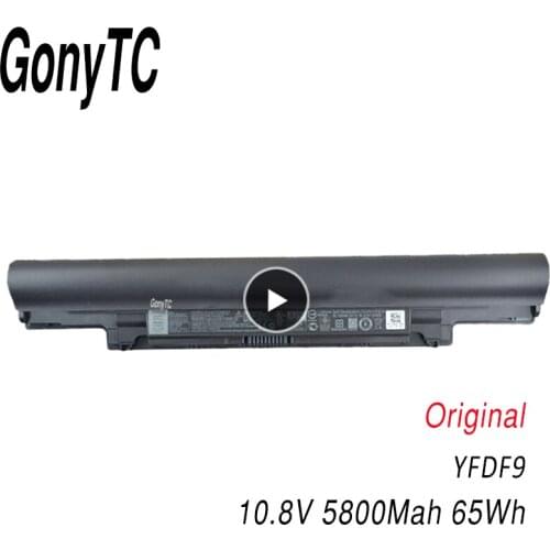GONYTC 11.1V 65Wh YFDF9 Original Laptop battery For DELL Latitude 3340 3350 V131 2 Series JR6XC 5MTD8 HGJW8 VDYR8 7WV3V H4PJP