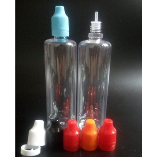 PET 120ml Plastic Dropper Bottles with Child Proof Cap and Needle Tip for E liquid Eye E cig tamper evident Bottle