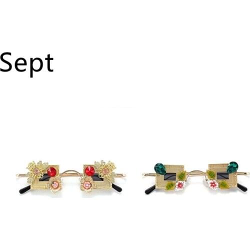 Sept Luxury Brand Designer Eyeglasses Punk Sun Glasses Small Frames Vintage Sunglasses Women