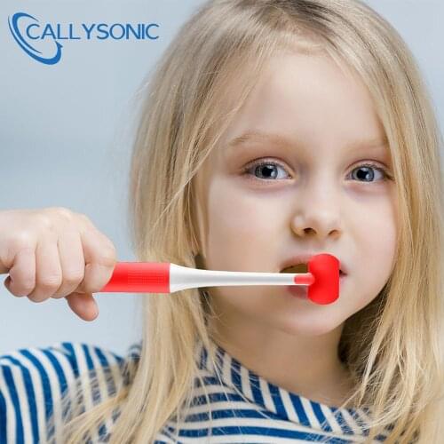 CALLYSONIC 3 Sided Silicone Nano Brush Kids Oral Care Safety Teeth Brush Oral Health Cleaner Dental Clean Toothbrush Children