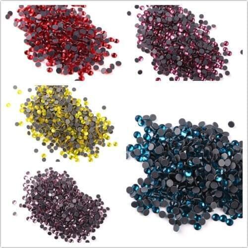 10 bags Rhinestone SS16 (3.8-4.0mm) Full Color Crystal DMC HotFix FlatBack Strass Stone Hot Fix Crystal Iron on Garment
