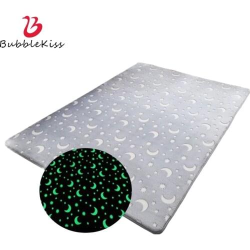 Bubble Kiss Luminous Carpets For Living Room Fashion Stars Print Decoration Area Rugs Creative Home Balcony Anti Slip Floor Mat