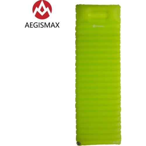 AEGISMAX Outdoor Ultralight Inflatable Fast Filling Air Bag With Pillow Innovative Sleeping Pad Camping Mat