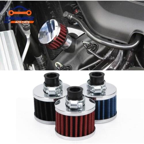 Universal 12mm Car Air Filter for Motorcycle Cold Air Intake High Flow Crankcase Vent Cover Mini Breather Filters