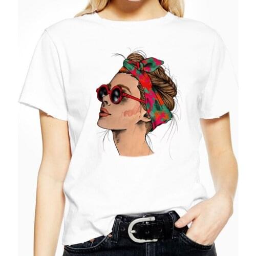 Spring Summer Women T Shirt Short Sleeve New Fashion Girls Print Tshirt Tops O Neck Slim Fit Soft Cotton Polyester T-shirt Femme