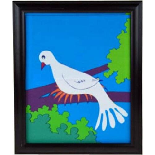 Dove Frame Magic Tricks Stage Close Up Magia Dove Appearing from Frame Magie Mentalism Gimmick Props for Professional Magica