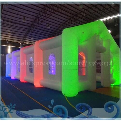 High quality outdoor inflatable luminous photo booth tent with LED lighting for advertising