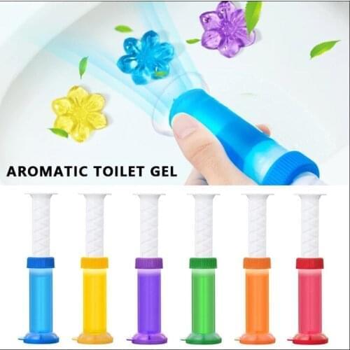 1Pc Toilet Cleaning Gel Toilet Deodorant Air Freshener Needle Cleaner Fresh Gel Detergent Flower Household Aromatic Cleaning New