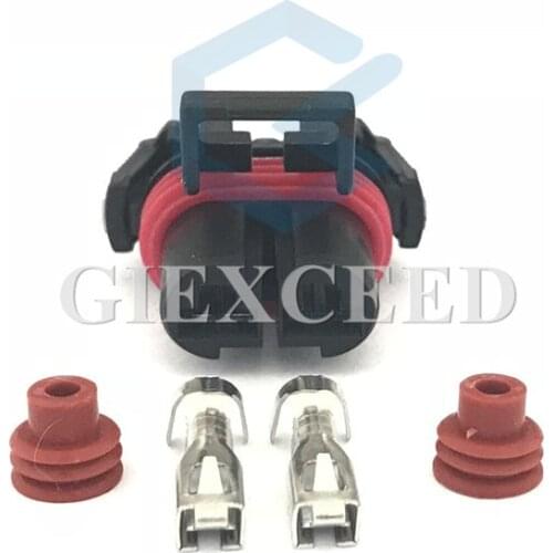 2 Sets 2 Pin Automotive Connector Waterproof Auto Electric Plug For Car