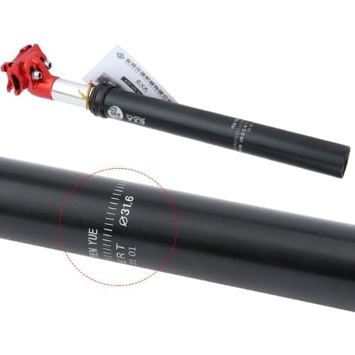 A5KC MTB Road Bike Damping Suspension Seatpost Shock Absorber Bicycle Seat Post Aluminum Alloy Shockstop Tube with Adapter Shim