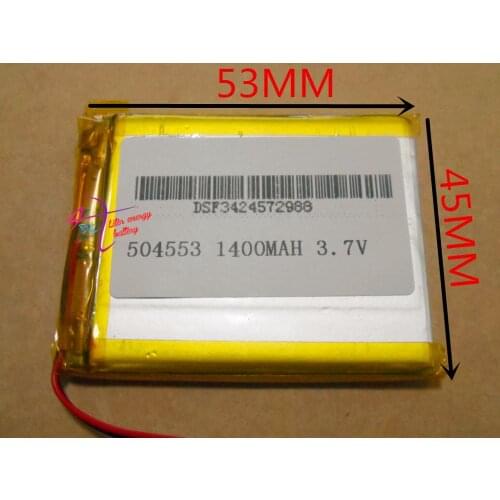 Tablet battery 504553 3.7V 1400mAh lithium polymer battery MP3 4 5 navigation instruments and other common battery