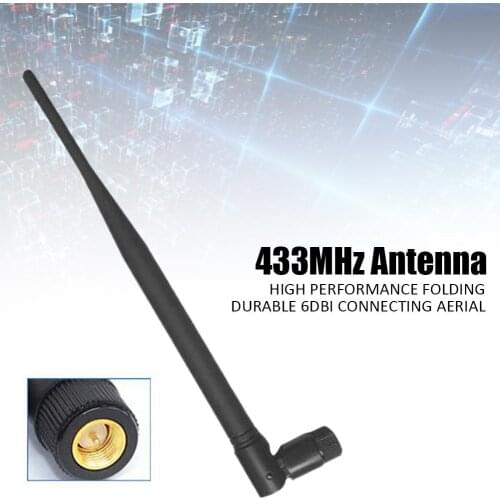 433MHz Antenna High Performance 6dBi Aerial SMA Male Wireless Router Wifi Amplifier Booster SMA To IPEX Feeder Line Dropshipping