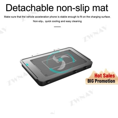 QI Car wireless charger for VW T-Roc 2018 VW Teramont 17-19 VW Passat 2019 VW Phideon 2018 Wireless Charging Car Phone Holder