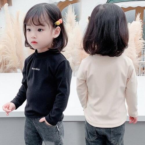 Childrens T-shirt Letter T-shirt For Girl Casual Style Kids T Shirt Spring Autumn Kids Clothes Girls