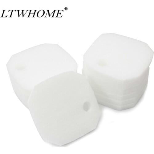 LTWHOME Poly Filter Wool Pads Fit for AquaOne Aqua One AQUIS 1200/1250 and 1000/1050