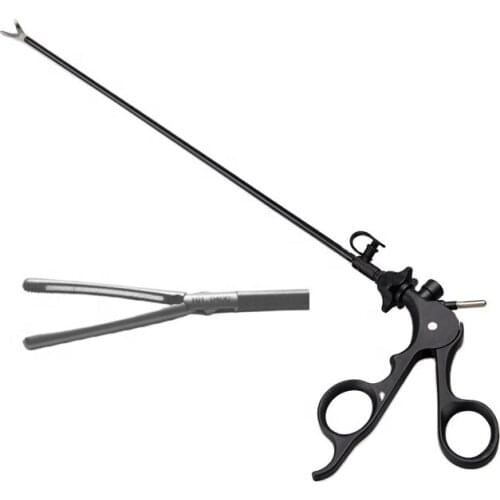 Medical thoracoscopic Abdominal Surgery Instruments Reusable Mid-hollow Bowel Grasping Forceps