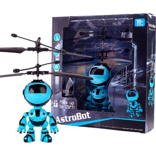 Cute USB Charging Hand Induction Robot Suspension Aircraft Children Toy