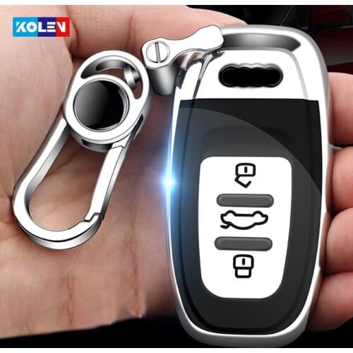 New Soft TPU Car Remote Key Case Full Cover Holder For Audi A4 A4L A5 A6 A6L Q5 S5 S7 B6 B7 B8 Auto Smart Key Protection Shell