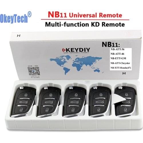 OkeyTech 5PCS/LOT KD900 Remote Key Universal NB11 DS Remote Key 3 Buttons For Keydiy KD900 KD900+ URG200 Mini KD Remote Control