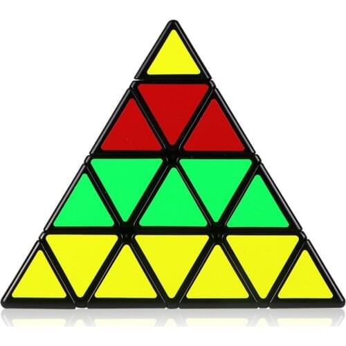Qiyi 4x4x4 Pyramid Speed Cube QIYI Pyramid 4x4 Puzzle Magic 4x4 Puzzle Pyramid cube Children Education Toys