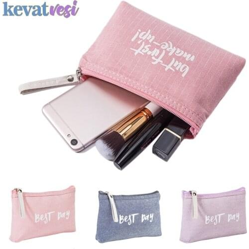 Portable Women Makeup Bag Travel Toiletries Wash Bags Mini Beauty Cosmetic Bag Multifunction Canvas Handbags Storage Organizer
