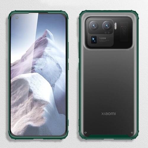 Shockproof TPU Bumper PC Transparent Cover For Xiaomi Mi11 Mi 11 Ultra 11ultra Mi11ultra 5G 6.81 Case Fundas Shell Coque Housing