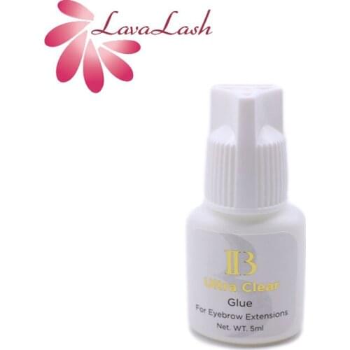 1 Bottle IB Ibeauty Ultra Clear Glue Eyelash Extensions Glue 2-4s Drying Time Transparent White Cap 5ml Original Korea Makeup