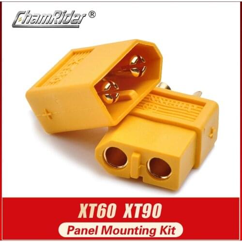 Amass XT60 XT90 Plug Connectors Male and Female Panel Mounting Kit