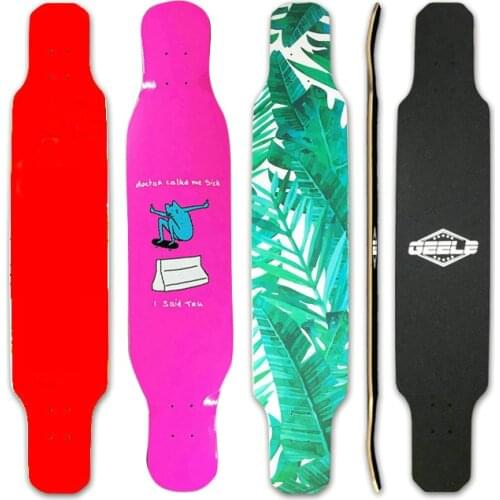 1pc 41inch Long Board Deck Electric Skateboard Men Women Long Board 107cm Long Board Deck Thermal Transfer Pattern