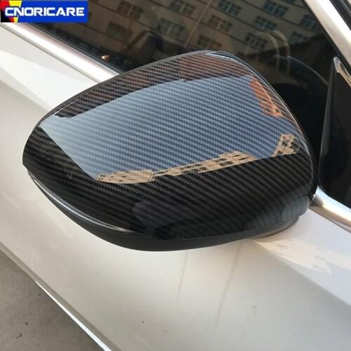 Car Styling Rearview Mirror Cover Decoration Stickers Carbon Fiber Color For Mercedes Benz CLA C118 A Class W177 2019 2020