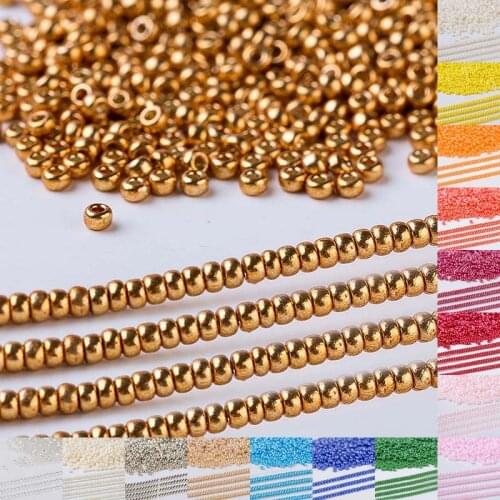 Taidian 11/0 Duracoat Galvanized Yellow Gold Miyuki Glass beads For Jewelry Making 4203 10grams/bag 950 pieces