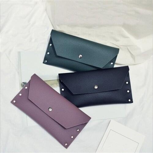 Vintage Men Women Long Purse Wallet Retro Purse Thin 2021 PU Leather Wallet Cellphone Card Holder