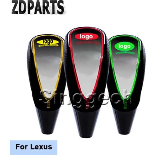 ZDPARTS Car Styling Gear Shift Knob Touch Sensor Colourful LED Light 5/6 Speed For Lexus RX NX GS CT200H GS300 RX350 RX300 All