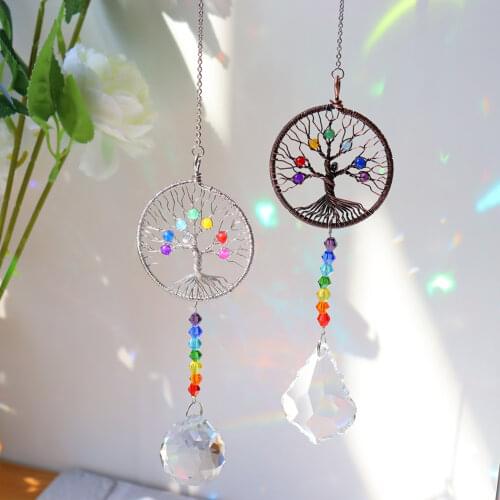 Crystal Ball Rainbow Maker Venster Opknoping Ornament Chakra Cascade Zon Catcher Thuis Tuin decor
