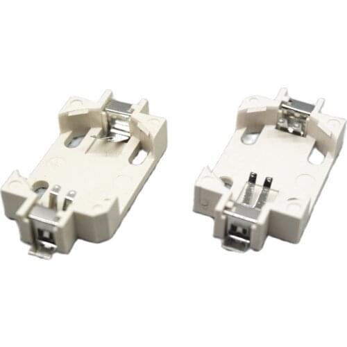 100PCS BS-6 SMD button battery holder for 3V CR2032 CR2025 CR2016 tinning socket good quality Free shipping D