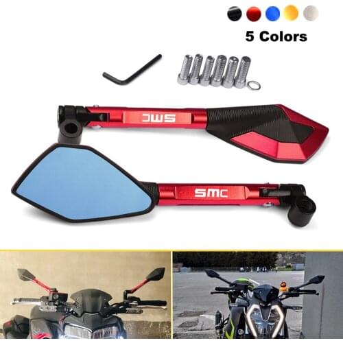 2PCS Mirror Motorcycle Accessories Aluminum Rearview Mirror For 690 SMC 690SMC SMC-R 690SMC-R 2010 2011 2012 2013 2014 2015 2016