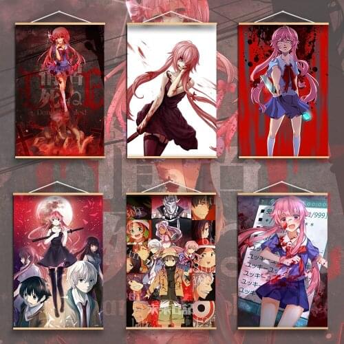 Anime Manga Gasai Yuno Wall Poster Anime Posters Canvas Painting Wall Decor Retro Poster Wall Art Picture Room Decor Home Decor