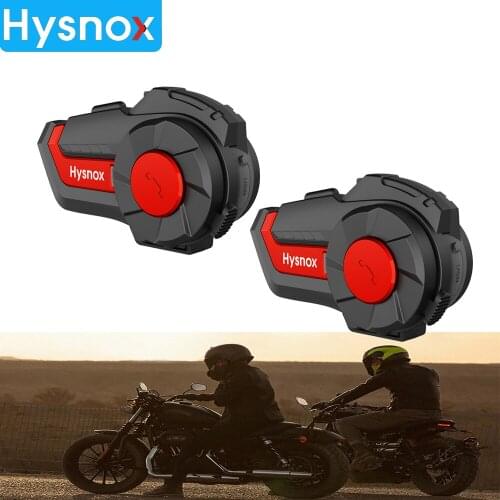 Hysnox 1000M Motorcycle BT Wireless Bluetooth Waterproof Helmet Intercom Headset FM Radio Interphone 3 Riders Motorbike