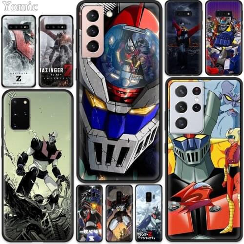 Mazinger Z Case for Samsung Galaxy S21 S20 FE Note 20 Ultra S10 10 Lite S9 Plus S8 S10e TPU Black Soft Phone Cover
