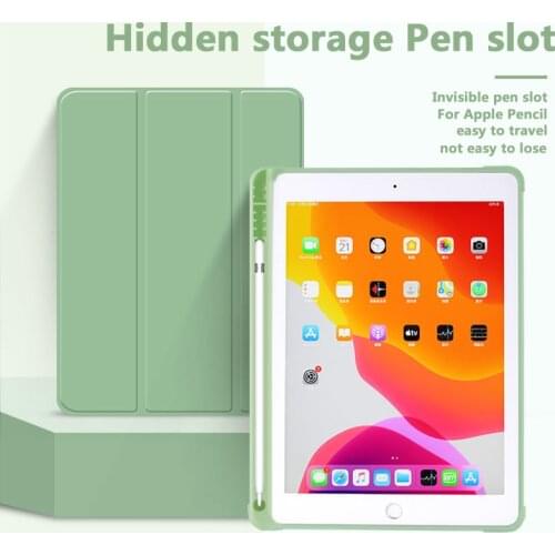 With Pencil Case For iPad Air 4 3 Case 2021 M1 iPad Pro 11 Case 2020 Funda iPad 10.2 Case 7th 8th Generation Case 10.5 Mini 5 4