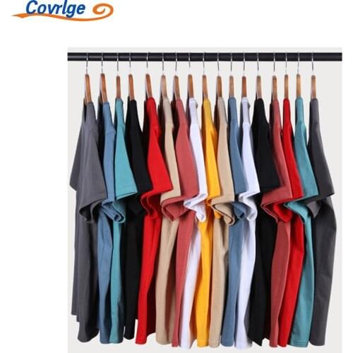 Covrlge Brand Men Solid Color T-Shirt Tops Men 100 % Cotton Casual T Shirt Summer O-Neck Short Sleeve Tee Shirts Male MTS721